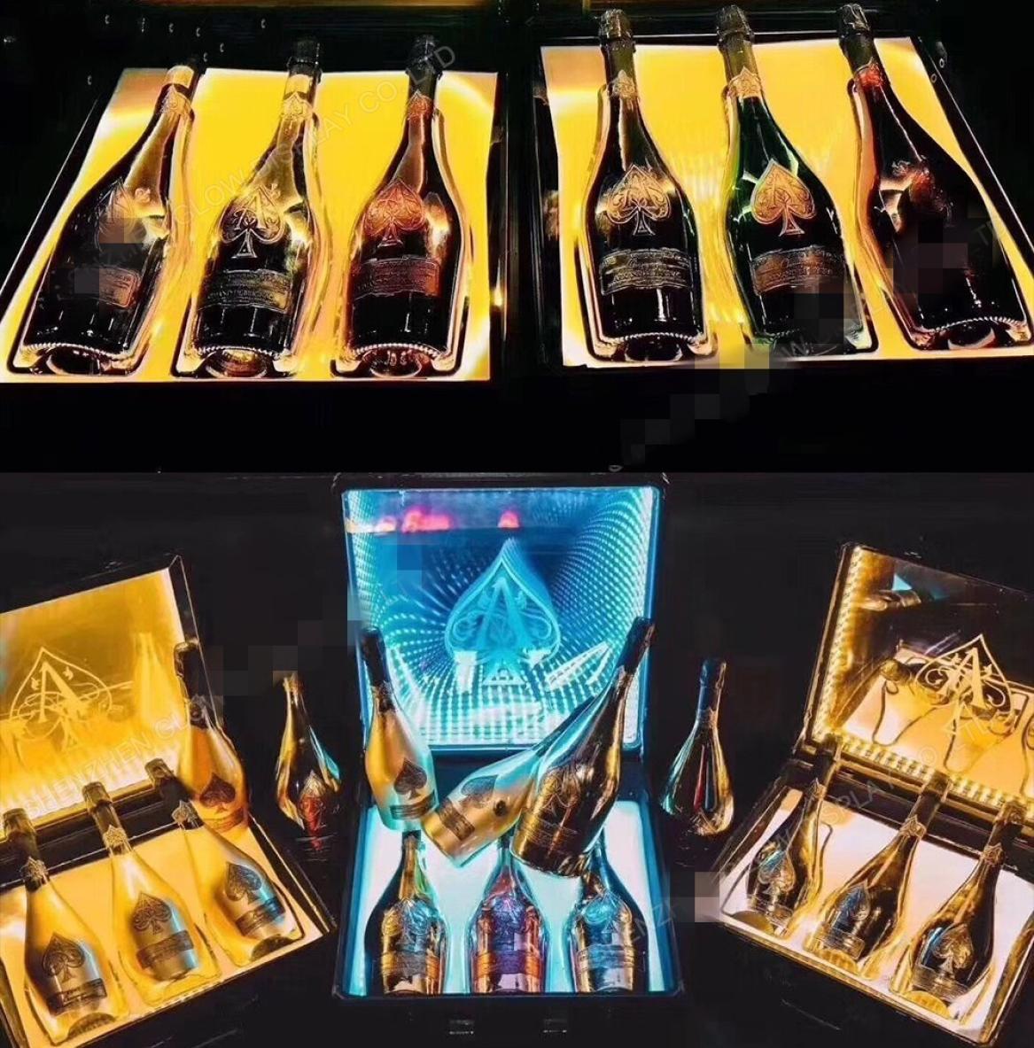 Bar Wine Presenter 3 Bottles LED Rechargeable Display Case Ace of Spade Glorifier Box Champagne Bottle Carrier For NightClub Party
Bar Wine Presenter 3 Bottles LED Rechargeable Display Case Ace of Spade Glorifier Box Champagne Bottle Carrier For NightClub Party