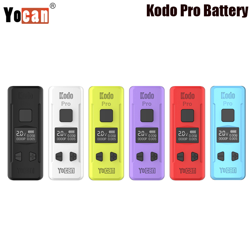 Yocan Kodo Pro 510 Battery 400mAh Battery Type-C 510 Thread 10s Preheat Electronic Cigarette Vaporizer with OLED Display Authentic
Yocan Kodo Pro 510 Battery 400mAh Battery Type-C 510 Thread 10s Preheat Electronic Cigarette Vaporizer with OLED Display Authentic