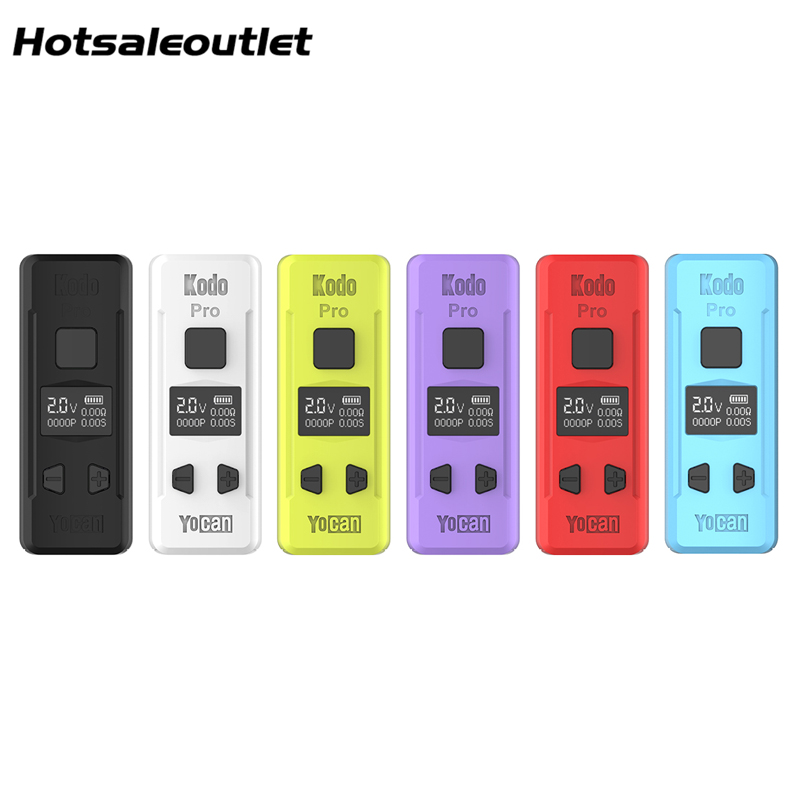 Yocan Kodo Pro 510 Battery 400mAh Battery Type-C 510 Thread 10s Preheat Electronic Cigarette Vaporizer with OLED Display Authentic
Yocan Kodo Pro 510 Battery 400mAh Battery Type-C 510 Thread 10s Preheat Electronic Cigarette Vaporizer with OLED Display Authentic