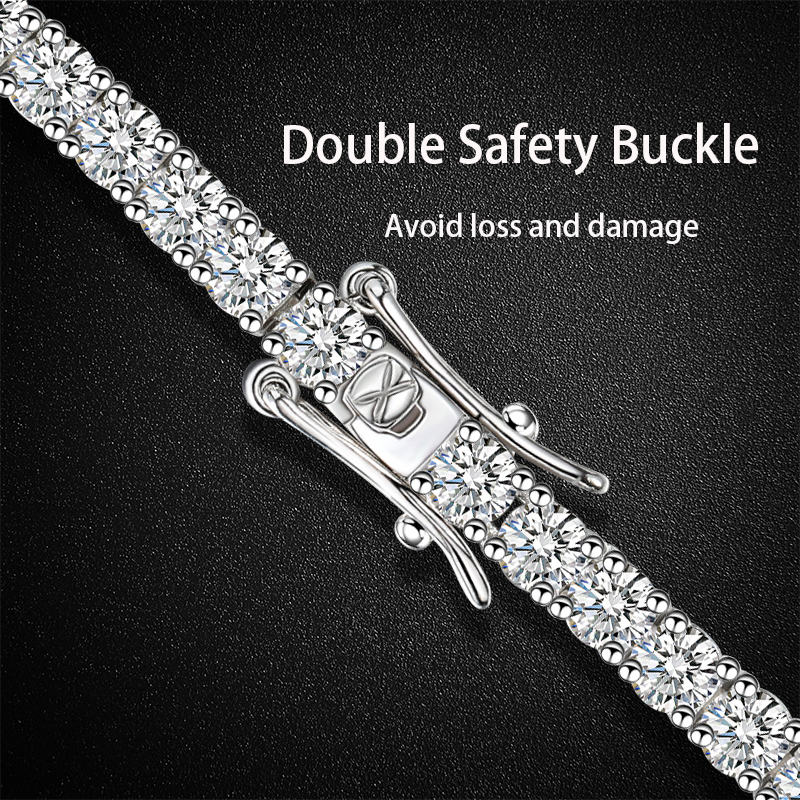 Pendant Necklaces Smyoue 33545mm 100% All Moissanite for Women Men Sparkling Lab Diamond Tennis Chain 925 Sterling Silver 221119