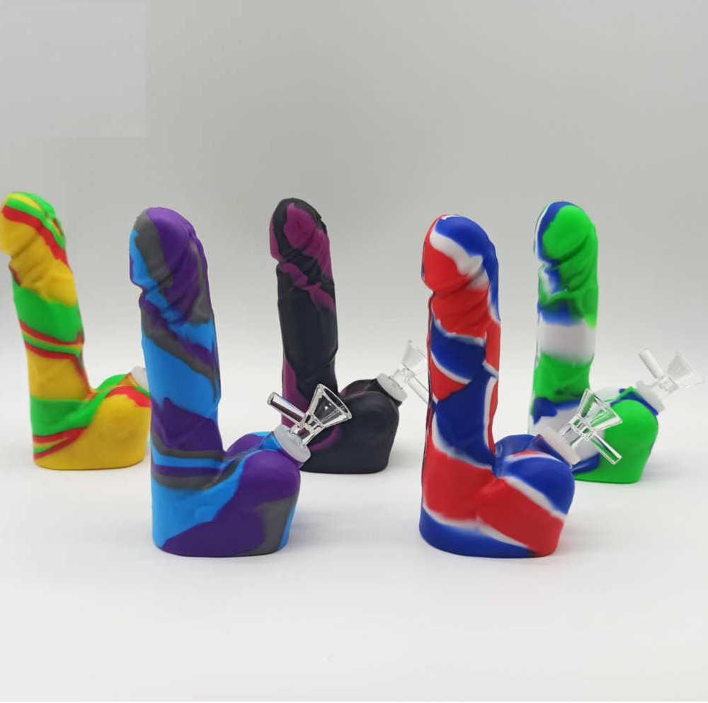 Hookahs Creative Silicone Bongs Printing pipe water oil smoking heady beaker Dab Rigs Percolators Perc bong With 14mm Glass Bowl accessories
Hookahs Creative Silicone Bongs Printing pipe water oil smoking heady beaker Dab Rigs Percolators Perc bong With 14mm Glass Bowl accessories