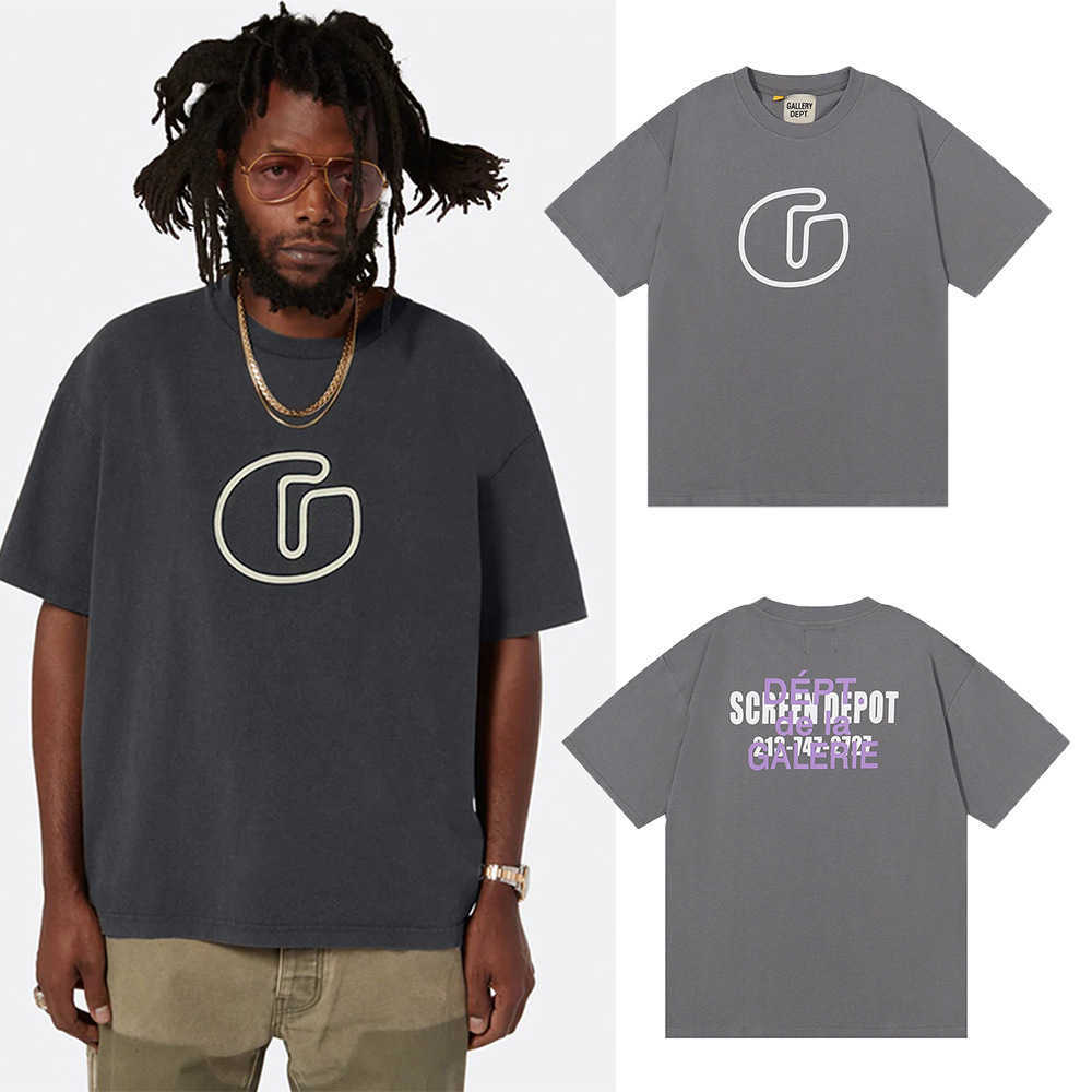 Men T-shirt Gall Dep Designer Cotton Leisure Fashion Brand Simple Large g Letter Printing High Street Loose Limited Short Sleeve Summer Over 8WT2, Gray
Men T-shirt Gall Dep Designer Cotton Leisure Fashion Brand Simple Large g Letter Printing High Street Loose Limited Short Sleeve Summer Over 8WT2, Gray