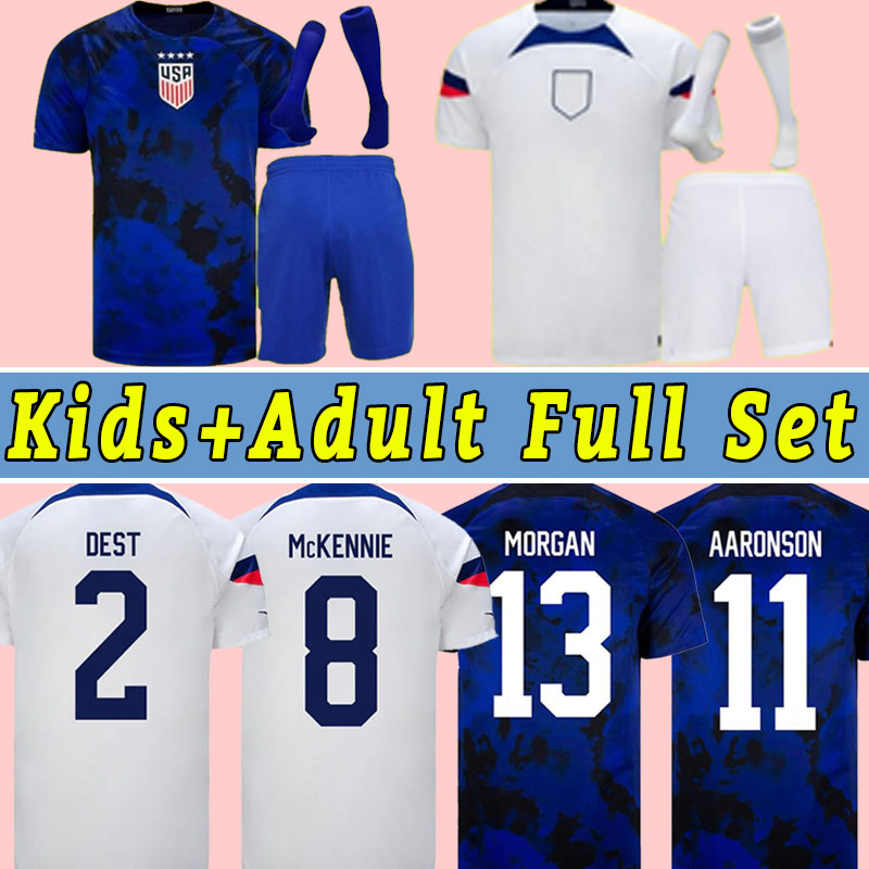 PULISIC DEST McKENNIE Soccer Jersey 2022 2023 AARONSON MUSAH usAS MORGAN RAPINOE WEAH America Football Shirt United States LAVELLE MEN player version retro 1994, Away+patch
PULISIC DEST McKENNIE Soccer Jersey 2022 2023 AARONSON MUSAH usAS MORGAN RAPINOE WEAH America Football Shirt United States LAVELLE MEN player version retro 1994, Away+patch