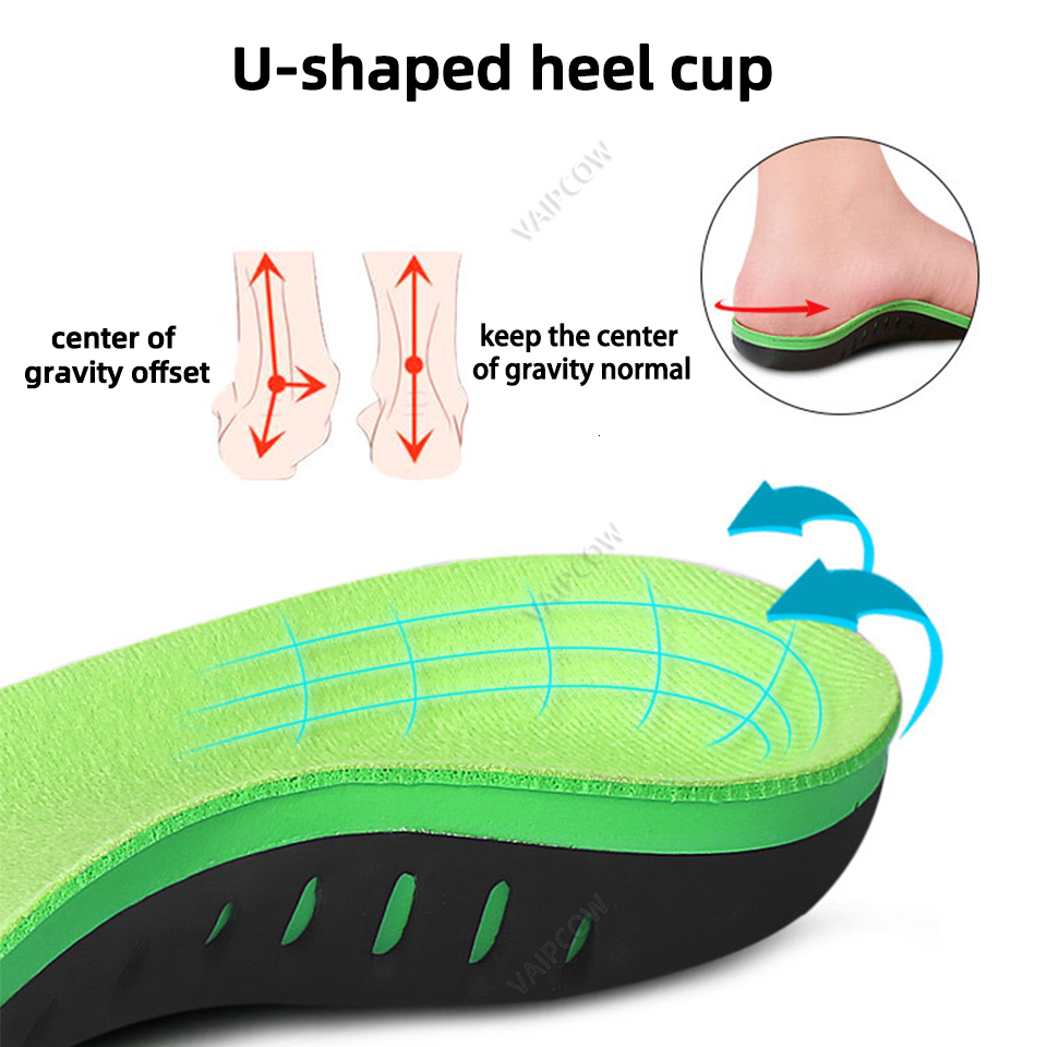 2025 new Shoe Parts Accessories EVA Orthopedic Shoes Sole Insoles For feet Arch Foot Pad XO Type Leg Correct insole Flat Support Sports Insert 221122