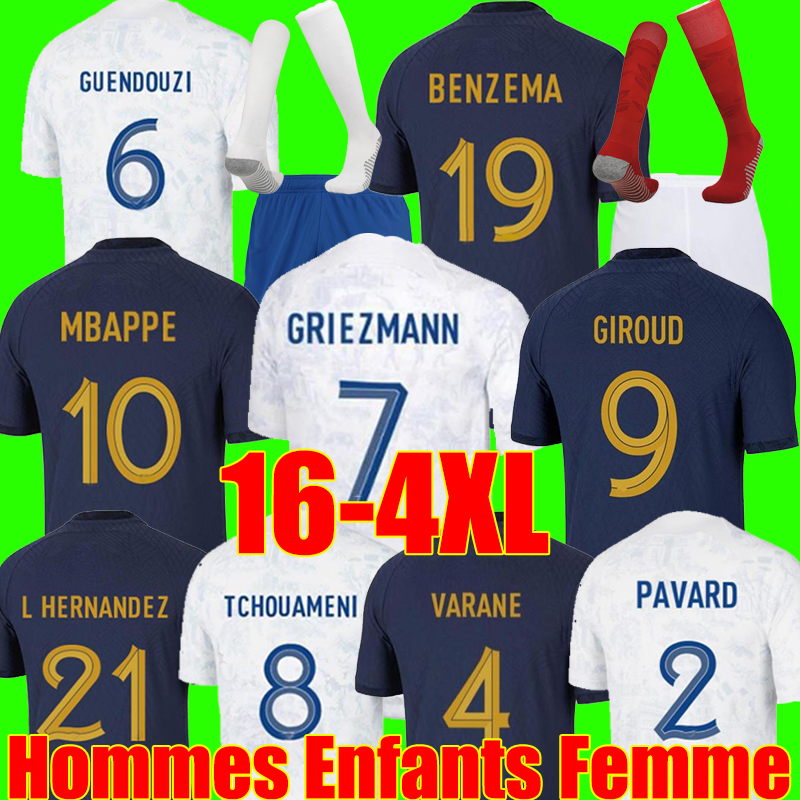 4XL 2022 French club BENZEMA soccer jerseys MBAPPE GRIEZMANN 2023 GIROUD TCHOUAMENI EMBELE GUENDOUZI Maillot de foot Francia Maillots Men kids kit football shirt, Faguo 22-23 away kit+socks
4XL 2022 French club BENZEMA soccer jerseys MBAPPE GRIEZMANN 2023 GIROUD TCHOUAMENI EMBELE GUENDOUZI Maillot de foot Francia Maillots Men kids kit football shirt, Faguo 22-23 away kit+socks