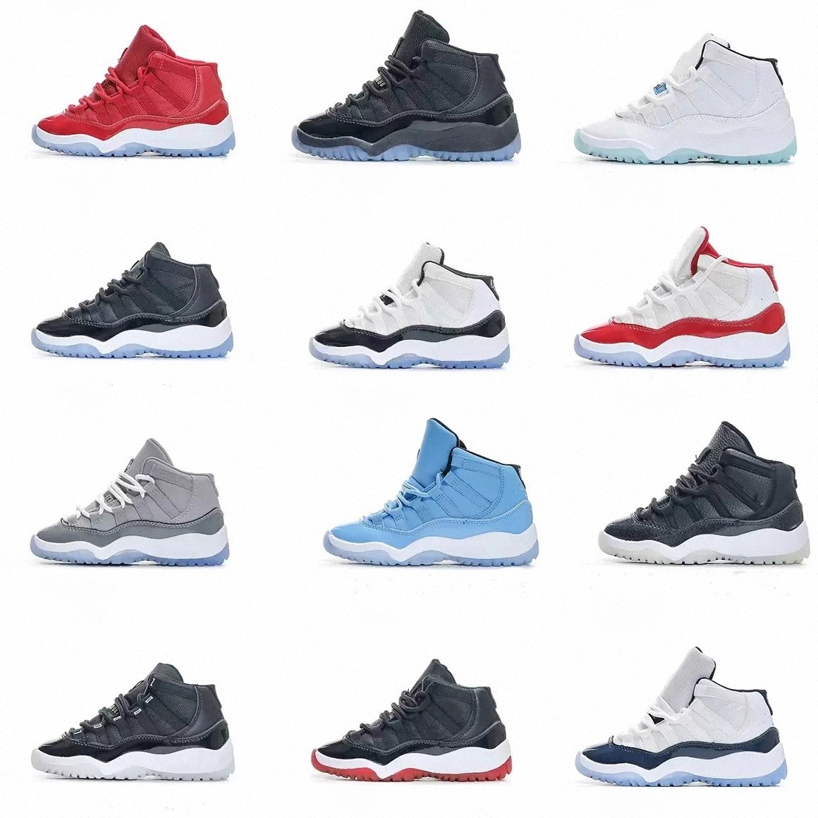 Kids Shoes 11s basketball black boys grey White Blue Jumpman Children sneaker girl infants toddler Concord 11 designer cherry trainers baby kid youth N08G#, Customize
Kids Shoes 11s basketball black boys grey White Blue Jumpman Children sneaker girl infants toddler Concord 11 designer cherry trainers baby kid youth N08G#, Customize