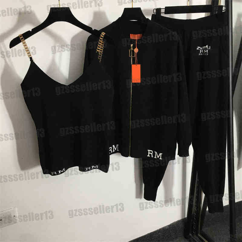Womens Designer Tracksuits Two Piece Women Sets Fashion Brand Hme Three-piece Knitted Sports Suit
Womens Designer Tracksuits Two Piece Women Sets Fashion Brand Hme Three-piece Knitted Sports Suit