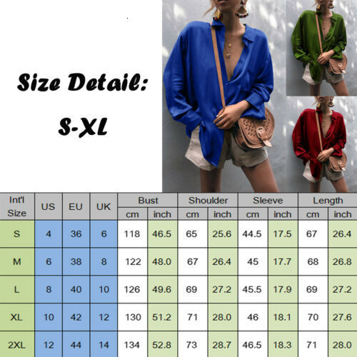 Women's Jumpsuits Rompers Harajuku Spring Autumn Women Blouse Long Sleeve Casual Shirts Leisure Satin Shirt Office Ladies Blue Red Green Tops 221