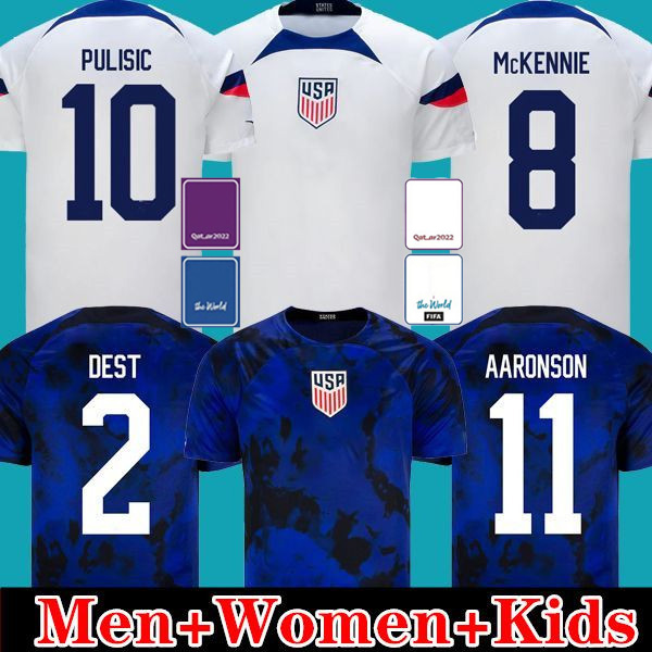 2022 PULISIC USA MCKENNIE Soccer Jerseys AARONSON PRESS Dest MORGAN LLOYD ADAMS Reyna Football jerseys Shirt national team Camisetas women men kids Kit jersey, Home women patch
2022 PULISIC USA MCKENNIE Soccer Jerseys AARONSON PRESS Dest MORGAN LLOYD ADAMS Reyna Football jerseys Shirt national team Camisetas women men kids Kit jersey, Home women patch