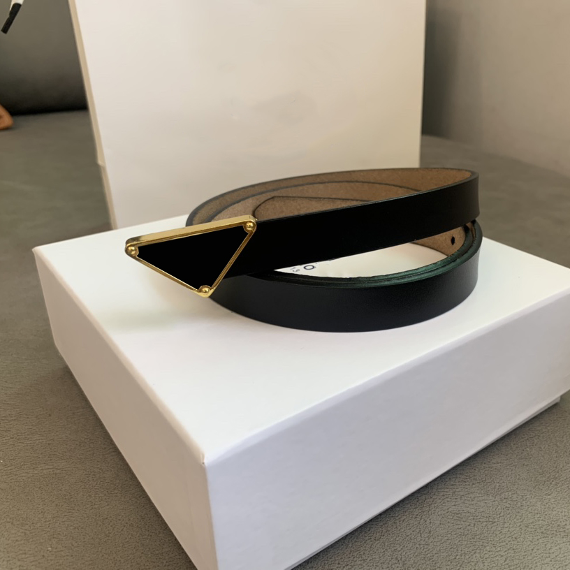 belts Luxury Designer belt Triangle Classic Premium Ladies Elegant Pin Buckle Belt Solid Color Width 2.0 and 1.5 Size 95-115 cm Simple Casual versatile very good