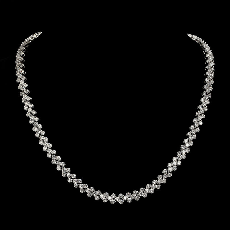 3A Austria Diamond Luxury Heart Necklaces Choker Shining Crystal Genuine 925 Sterling Silver Charm Zircon Roman Link Chain Necklace Wedding Jewelry
3A Austria Diamond Luxury Heart Necklaces Choker Shining Crystal Genuine 925 Sterling Silver Charm Zircon Roman Link Chain Necklace Wedding Jewelry