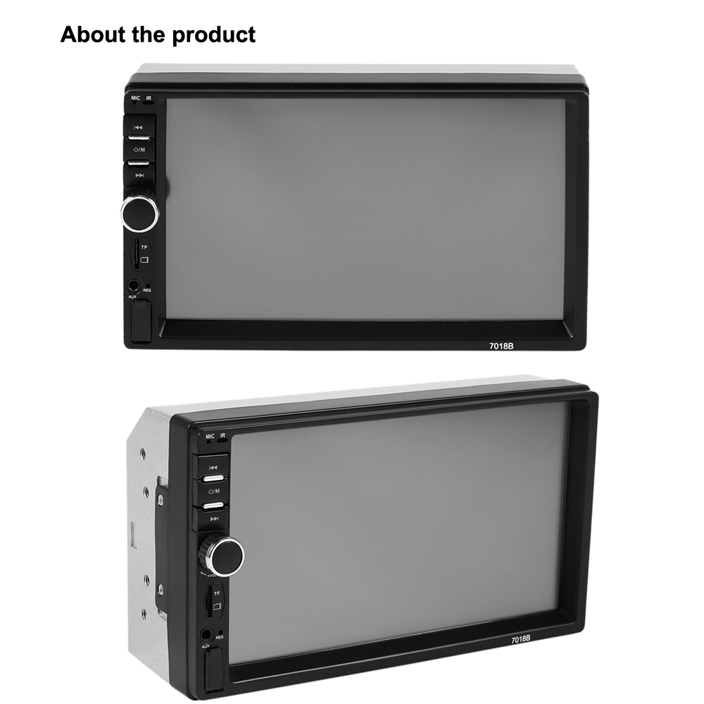 2 Din 7" Touch Screen Dash Car Radio MP5 Bluetooth USB Car Digital Player Multimedia Support Rearview Camera