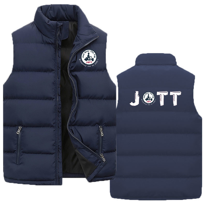 Men's Down Parkas Winter Latest Printed Couple Coat Vest Sleeveless Zipper Jacket Solid Color Lapel M-5XL 221123