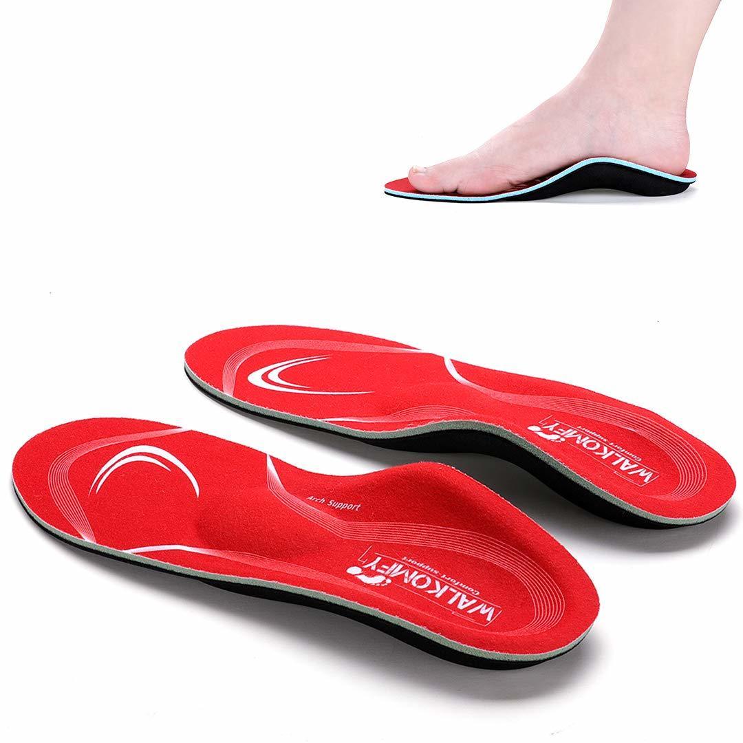 Shoe Parts Accessories Walkomfy Orthopedic Insoles for Pain Relief Plantar Fasciitis Flat Feet High Arch Support Foot Valgus Over Shoes Insert Comfort
