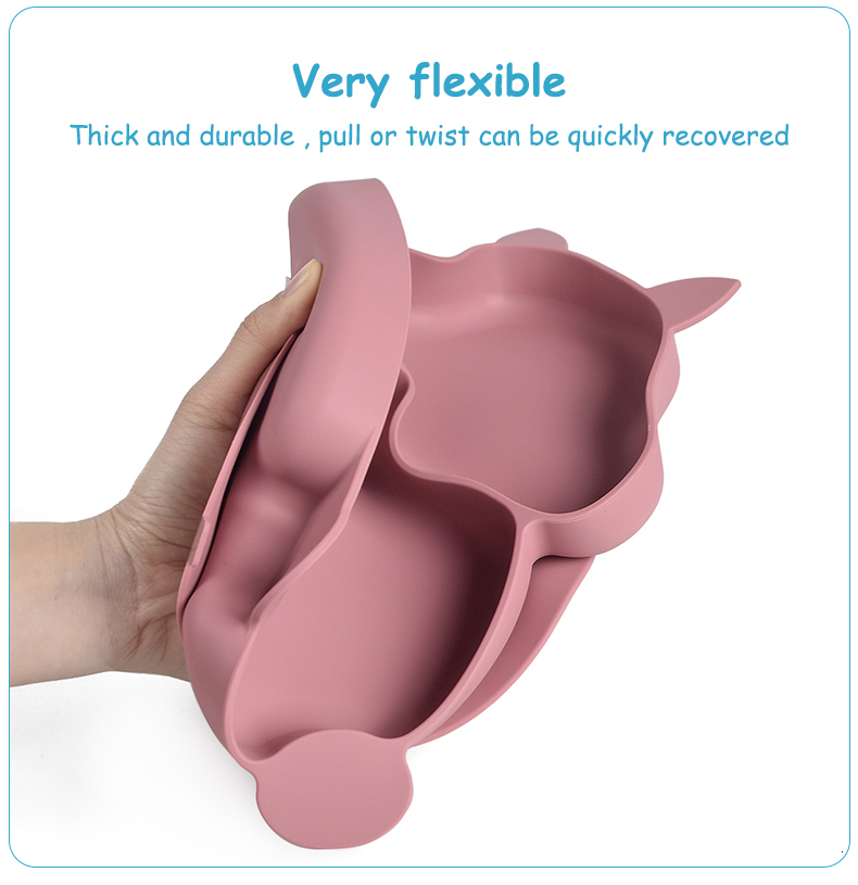 Cups Dishes Utensils 7PCSSet Baby Silicone Plate With Sucker Food Grade Toddler Feeding Tableware Kitchen Portable Dinner Plates Bowls Bib Set 221122