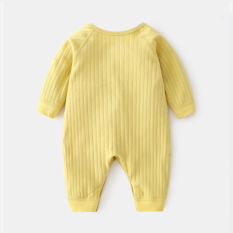 Rompers Lawadka 0-6M Spring Autumn born Baby Girl Boy Romper Cotton Solid Soft Infant Jumpsuit With Wing Casual Clothes For Girls 221122