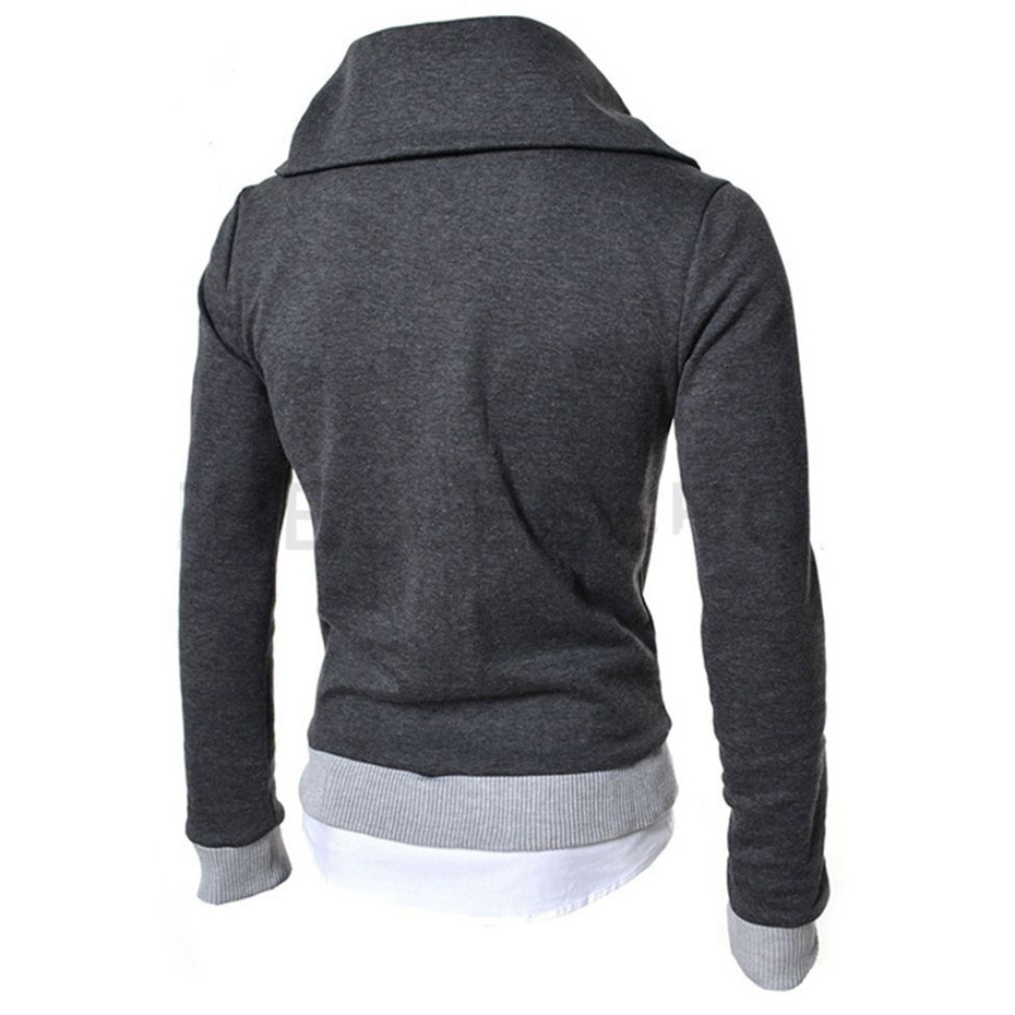 Men's Down Parkas Hoodies Coat Male Long Sleeve Solid Color Hooded Sweatshirt Zipper Black Big Size Poleron Autumn Sweatshirts 221123