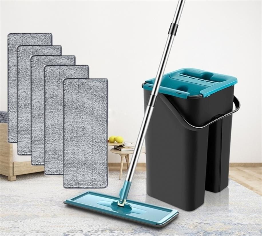 360 Rotating Flat Squeeze Mop With Bucket Cleaning Wash Floor 46Pcs Replaceable Pads Wet Dry Usage Household Kitchen Tools 220221
360 Rotating Flat Squeeze Mop With Bucket Cleaning Wash Floor 46Pcs Replaceable Pads Wet Dry Usage Household Kitchen Tools 220221