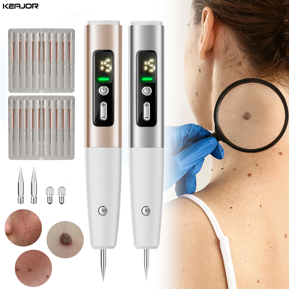 Face Care Devices Skin Tag Mole Remover for Dark Spots Laser Plasma Pen Electric Blemish Wart lcd Freckle Eliminator Black Dots Removal 221122