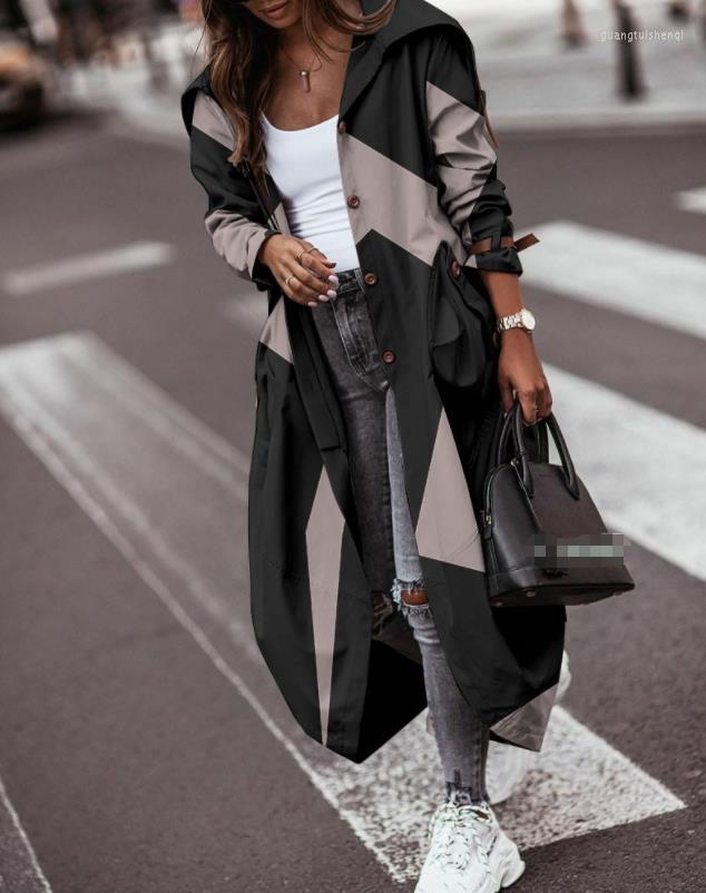Women' Trench Coats All Over Print Button Front Longline Long Sleeve Pocket Design Casual Coat Spring Autumn Women' Clothing 2022
Women' Trench Coats All Over Print Button Front Longline Long Sleeve Pocket Design Casual Coat Spring Autumn Women' Clothing 2022