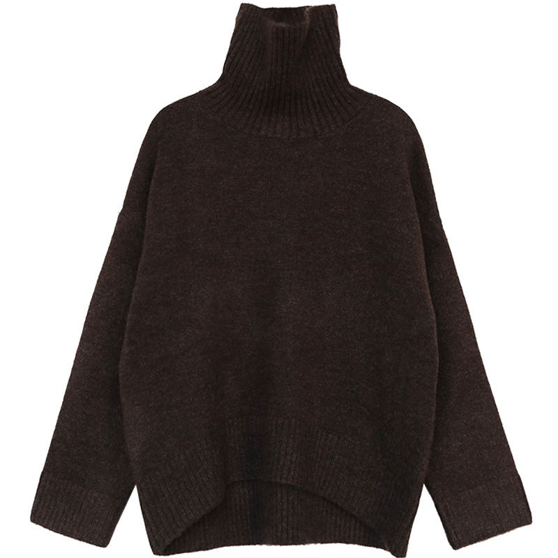 Women's Sweaters CHIC VEN Korean Sweater Loose Turtleneck Warm Solid Pullover Knitwear Basic Female Tops Autumn Winter 221123
