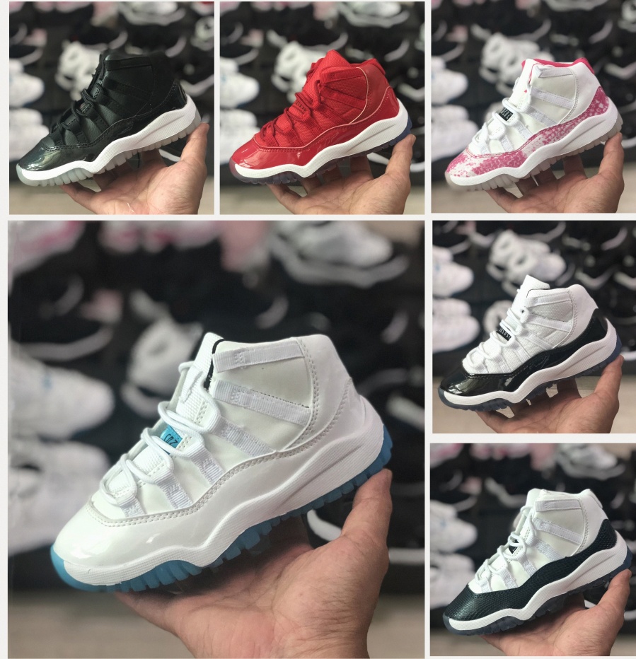

Kids Shoes Basketball 11s Gym Infant Children toddler athletic Black Grey cherry Concord 11 trainers baby boys girl sneakers Space Jam youth Kid shoe s4Tg#