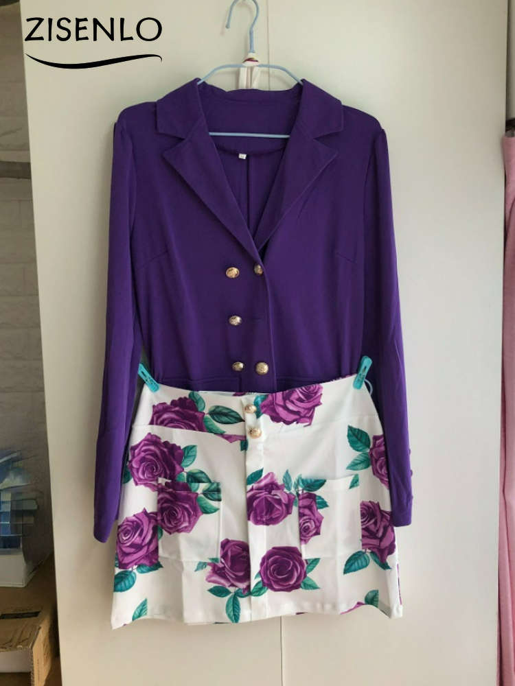Two Piece Dress Spring Autumn Fashion Leisure Suit Set for Women Blazer and Skirt Ladies 2 Blazers Elegant Women's s 221122