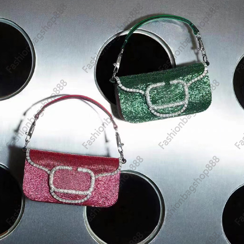 New designer V bag LOCO baguette Women's pearl Xiu diamond handbags Leather border crystal decoration handbag messenger bag Removable shoulder strap, Picture 9
New designer V bag LOCO baguette Women's pearl Xiu diamond handbags Leather border crystal decoration handbag messenger bag Removable shoulder strap, Picture 9