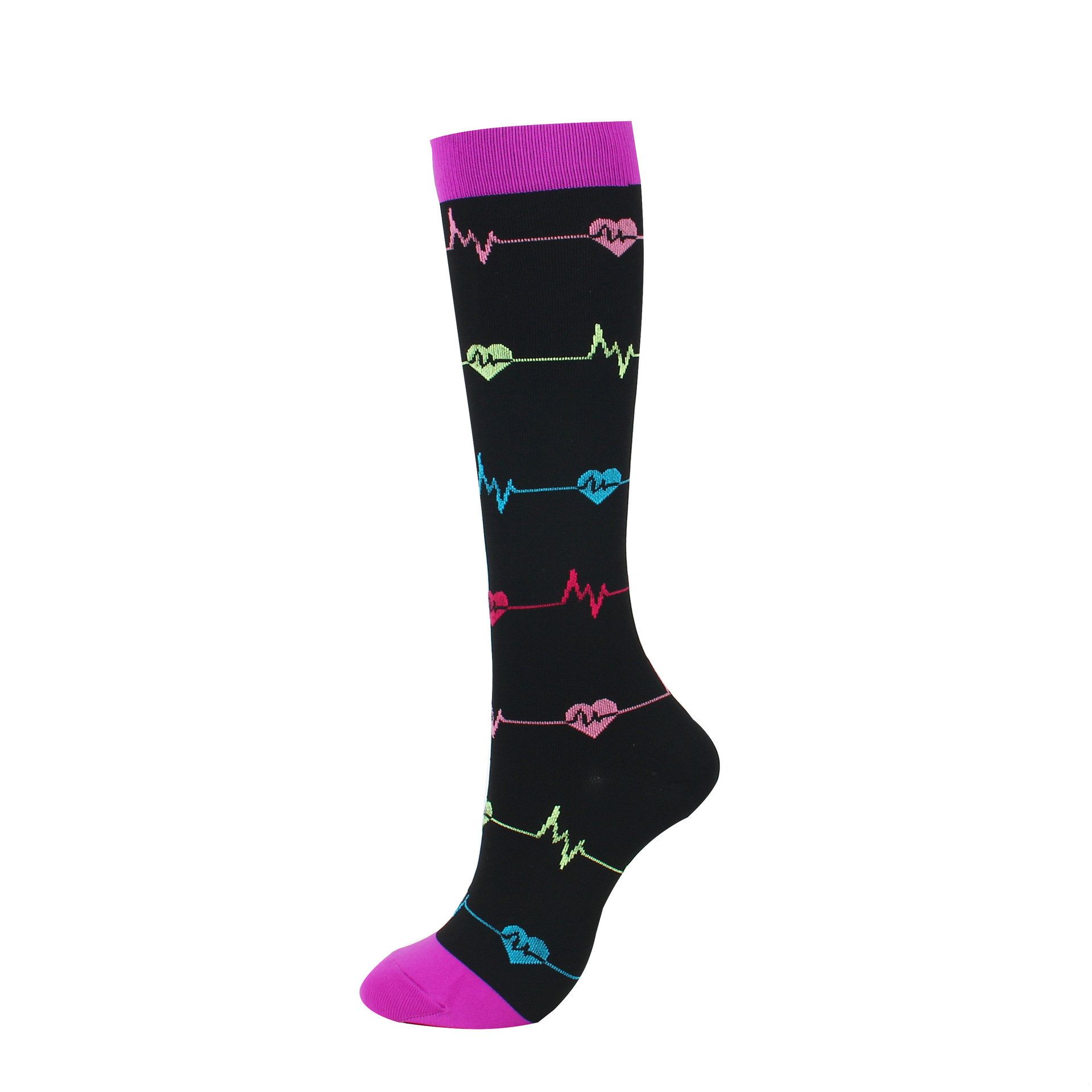 Party Favor Compression Socks Women & Men Best For Running Athletic Crossfit Flight Travel Nurses Outdoor Cycg Long Pressure Stockings P1123