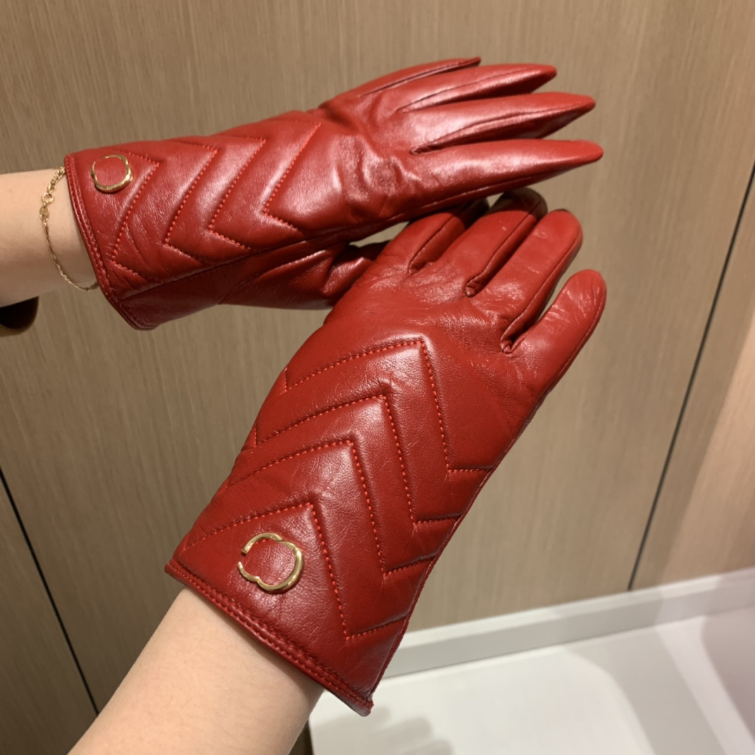 Stylish Women Red Leather Gloves Winter Plus Velvet Mittens Outdoor Thick Driving Gloves Designer Sheepskin Mitten With Box
Stylish Women Red Leather Gloves Winter Plus Velvet Mittens Outdoor Thick Driving Gloves Designer Sheepskin Mitten With Box