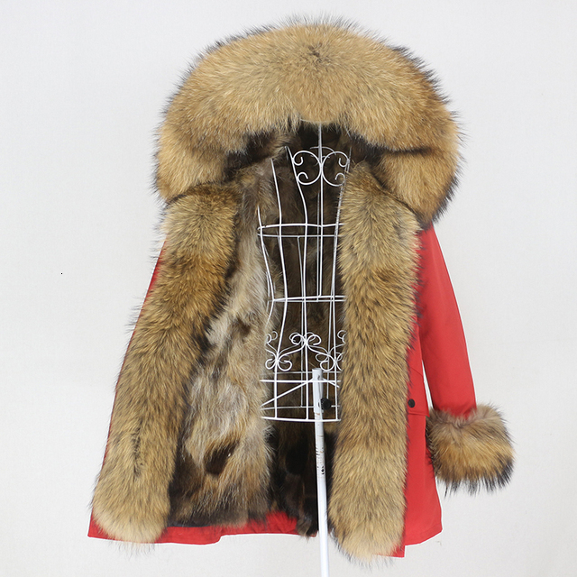 Women's Fur Faux OFTBUY Winter Jacket Women Long Parka Real Coat Natural Raccoon Collar Hood Thick Warm Streetwear Parkas 221123