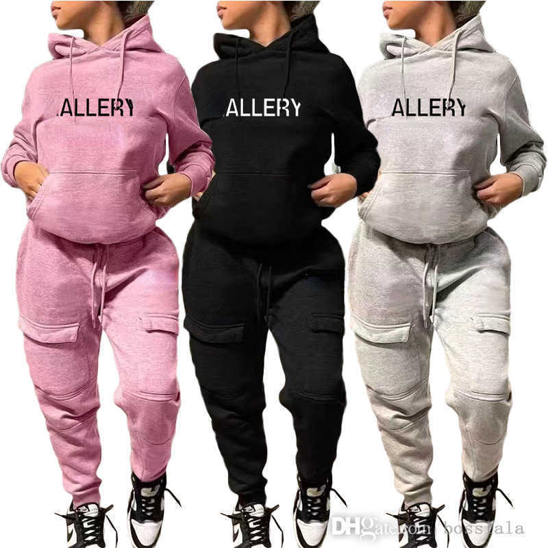 Designer Sportswear Woman Tracksuits Fashion Hooded Sweater Crop Top Sweater Pants Suits Casual Print Long Sleeve Two Piece Set, Black
Designer Sportswear Woman Tracksuits Fashion Hooded Sweater Crop Top Sweater Pants Suits Casual Print Long Sleeve Two Piece Set, Black