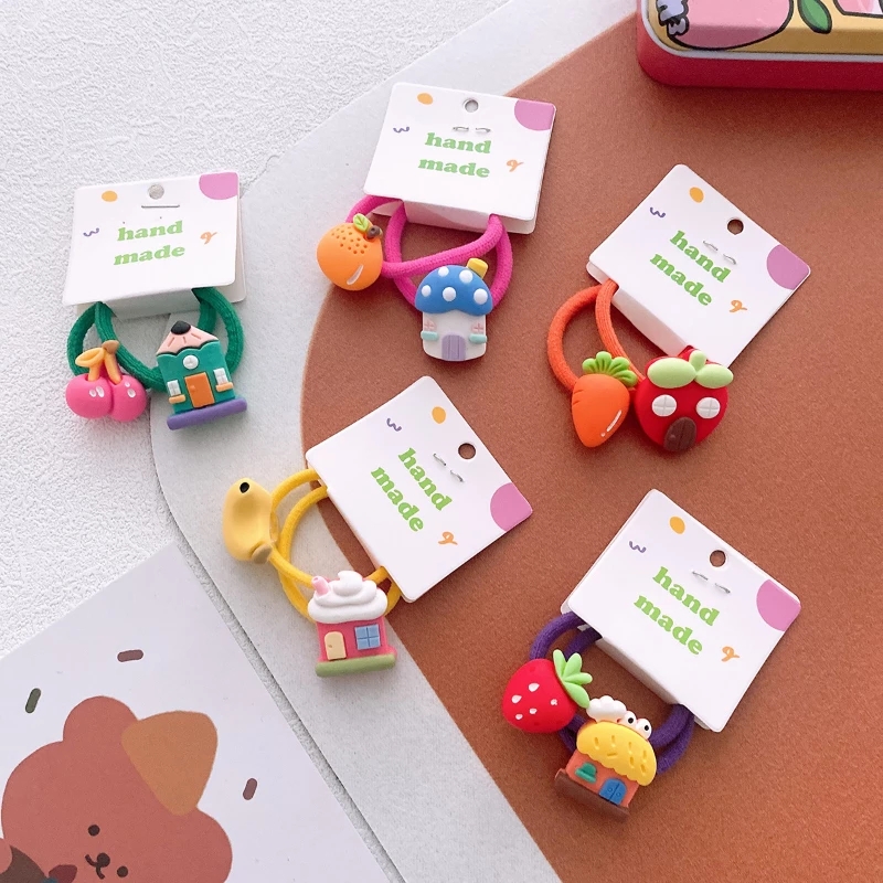 New Korean Sweet Girl Baby Cute Cartoon House Fruit Hair Rope Headwear Fashion Children's Rubber Band Hair Accessories
New Korean Sweet Girl Baby Cute Cartoon House Fruit Hair Rope Headwear Fashion Children's Rubber Band Hair Accessories