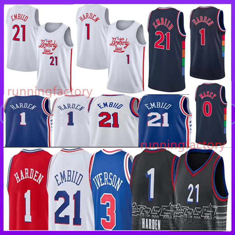 Joel Embiid Basketball Jerseys James philadelphia''76ers''mens Harden Allen Iverson 3 21 Tyrese Maxey 0 city Jersey stitched, As
Joel Embiid Basketball Jerseys James philadelphia''76ers''mens Harden Allen Iverson 3 21 Tyrese Maxey 0 city Jersey stitched, As