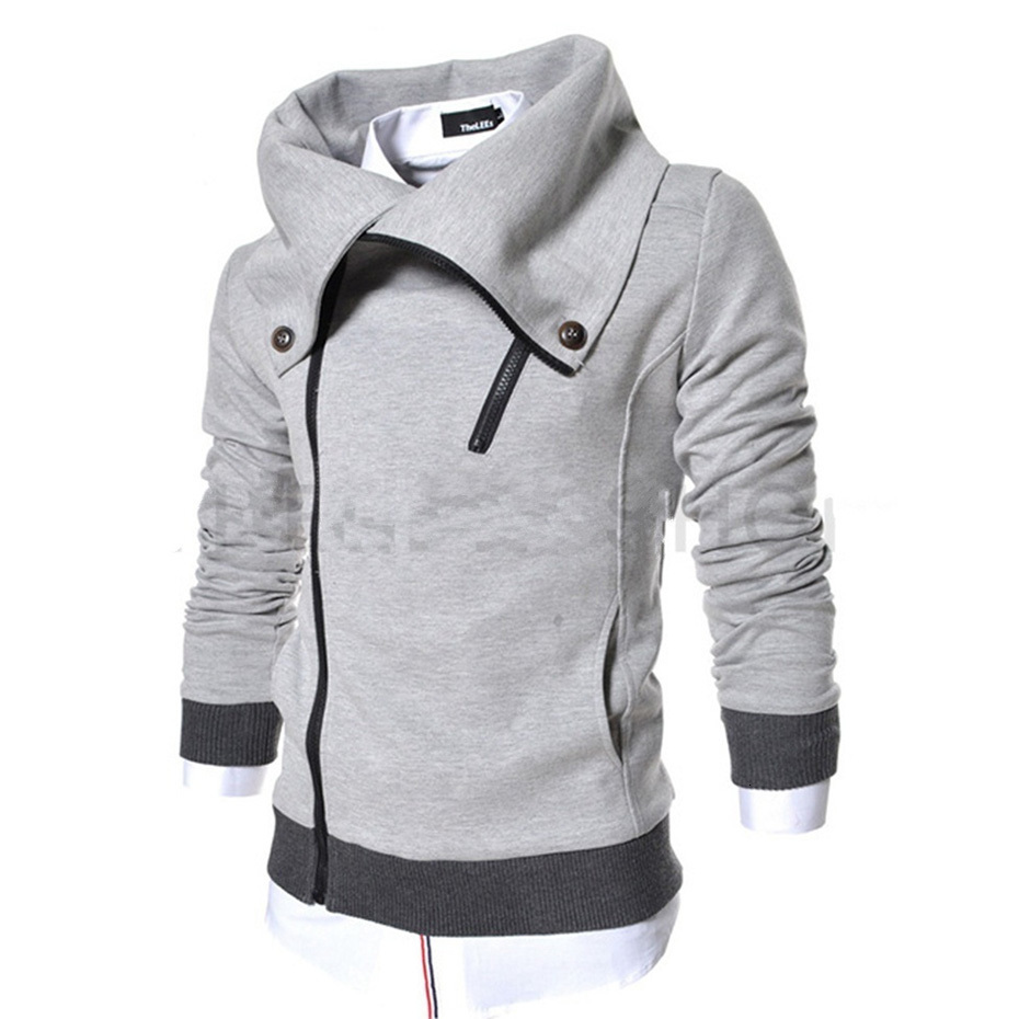 Men's Down Parkas Hoodies Coat Male Long Sleeve Solid Color Hooded Sweatshirt Zipper Black Big Size Poleron Autumn Sweatshirts 221123
