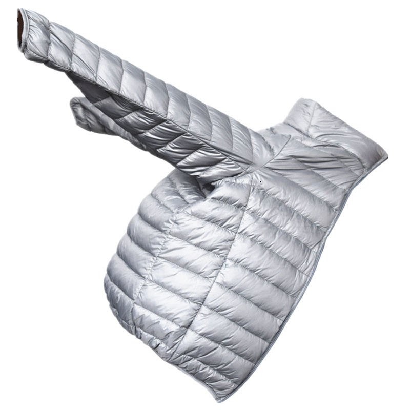 Men's Down Parkas Autumn Fashion Boutique Solid Color Light and Thin Casual Hooded Collar Jacket / Mens Coat 221123