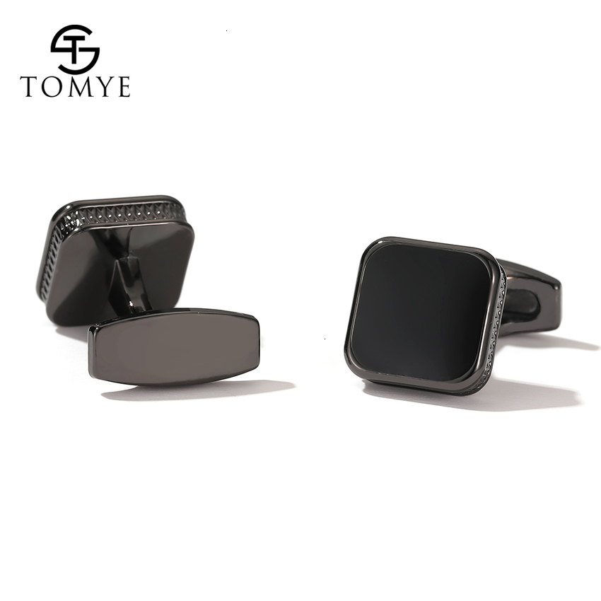 Cuff Links Cufflinks for Men TOMYE XK20S056 High Quality Fashion Square Metal Shirt Cuff Links for Gifts
