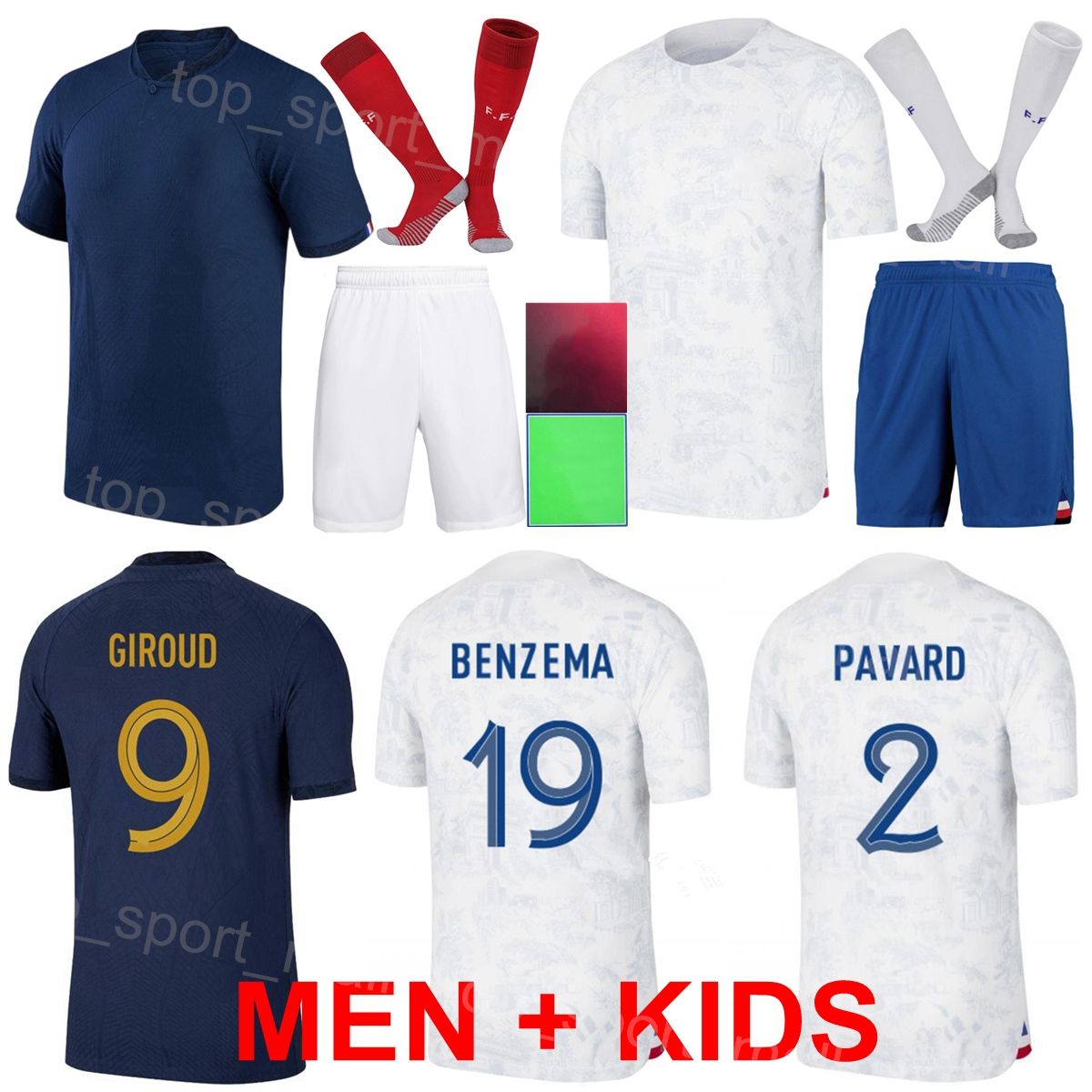 National Team French Soccer Jerseys 2022-23 World Cup 9 Olivier Giroud 10 Kylian Mbappe 14 Adrien Rabiot 24 Ibrahima Konate 18 Dayot Upamecano Football Shirt Kits, Men
National Team French Soccer Jerseys 2022-23 World Cup 9 Olivier Giroud 10 Kylian Mbappe 14 Adrien Rabiot 24 Ibrahima Konate 18 Dayot Upamecano Football Shirt Kits, Men