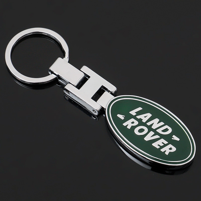 3D Metal Zinc Alloy Car Logo Key Ring Keychain Accessories For Land Rover Freelander L2 LF Range Rover Evoque 3 4 Discovery L319 L462 Velar