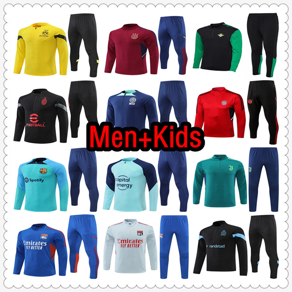 22 23 tracksuit football jerseys training suit jersey soccer tuta survetement foot de maillot futbol chandal jogging jacket 2022 2023 men and kids kit
22 23 tracksuit football jerseys training suit jersey soccer tuta survetement foot de maillot futbol chandal jogging jacket 2022 2023 men and kids kit