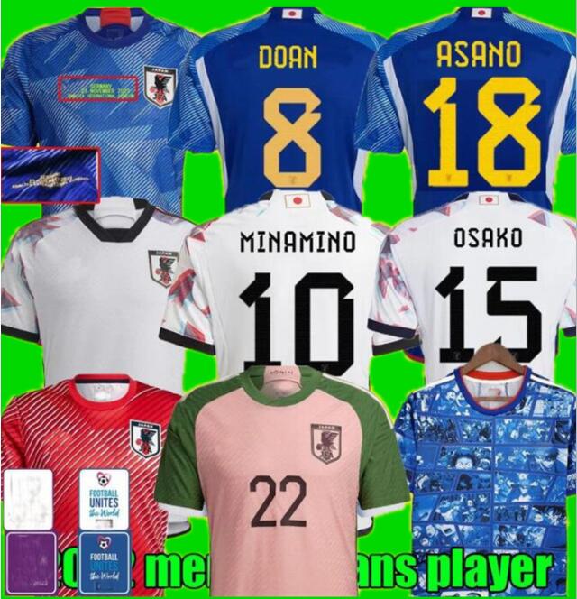 Japan 2022 Soccer Jersey MINAMINO NAGATOMO DOAN YOSHIDA ASANO 2023 match day details special-edition 22 23 Football Shirt OSAKO men set kids kit Player Fans women, Away player
Japan 2022 Soccer Jersey MINAMINO NAGATOMO DOAN YOSHIDA ASANO 2023 match day details special-edition 22 23 Football Shirt OSAKO men set kids kit Player Fans women, Away player