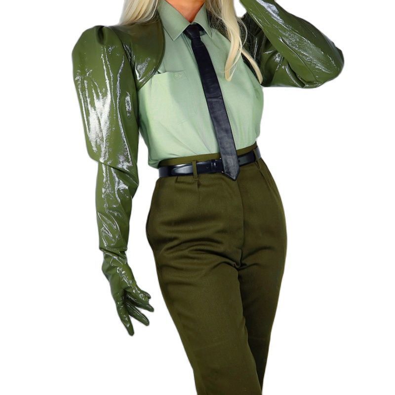 Five Fingers Gloves BOLERO GLOVES Female Loose Short Tops Faux Leather Patent Leather Army Green Women Long Gloves WPU362 221123
Five Fingers Gloves BOLERO GLOVES Female Loose Short Tops Faux Leather Patent Leather Army Green Women Long Gloves WPU362 221123