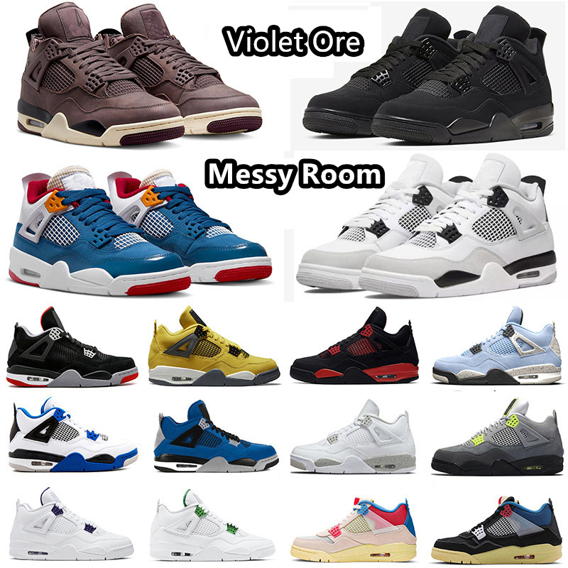Jumpman 4 Violet Ore Basketball Shoes Military Black Cat 4s Messy Room University Blue Lighting White Oreo Bred Red Thunder Sports Sneakers for Men and Women, #43
Jumpman 4 Violet Ore Basketball Shoes Military Black Cat 4s Messy Room University Blue Lighting White Oreo Bred Red Thunder Sports Sneakers for Men and Women, #43