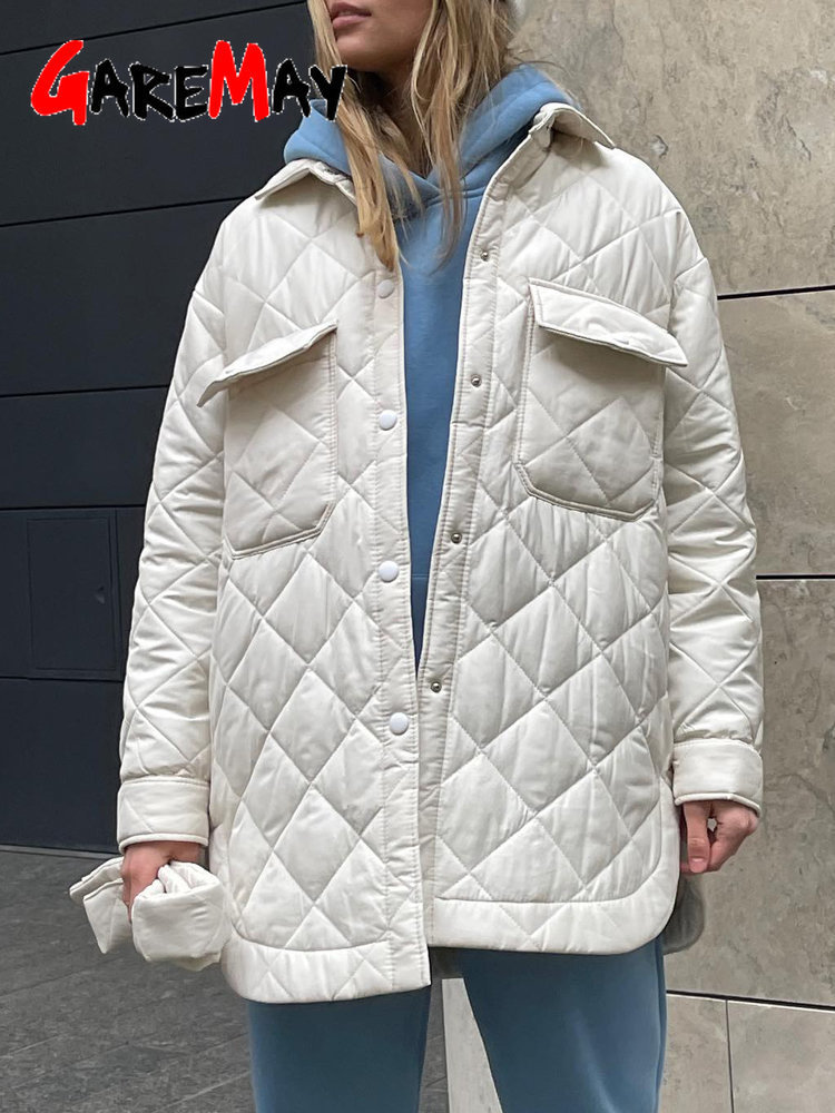 Womens Down Parkas Parka Winter Vintage Warm Cotton Jacket with Belt Padded Female Long Thin White Oversize Quilted Coat for Women 221124