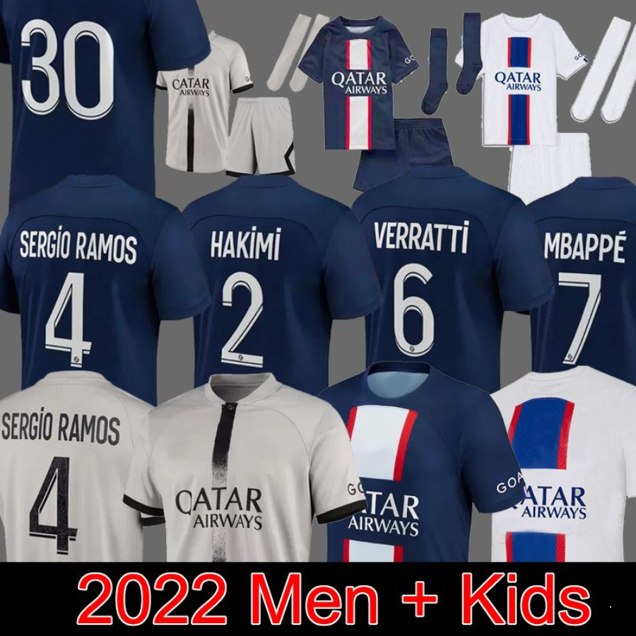 MBAPPE 7 soccer jerseys PLAYER 30 10 HAKIMI SERGIO RAMOS SANCHES psGS 22 23 Maillots football shirt 2022 2023 men kids kit sets uniform enfants thailand
MBAPPE 7 soccer jerseys PLAYER 30 10 HAKIMI SERGIO RAMOS SANCHES psGS 22 23 Maillots football shirt 2022 2023 men kids kit sets uniform enfants thailand