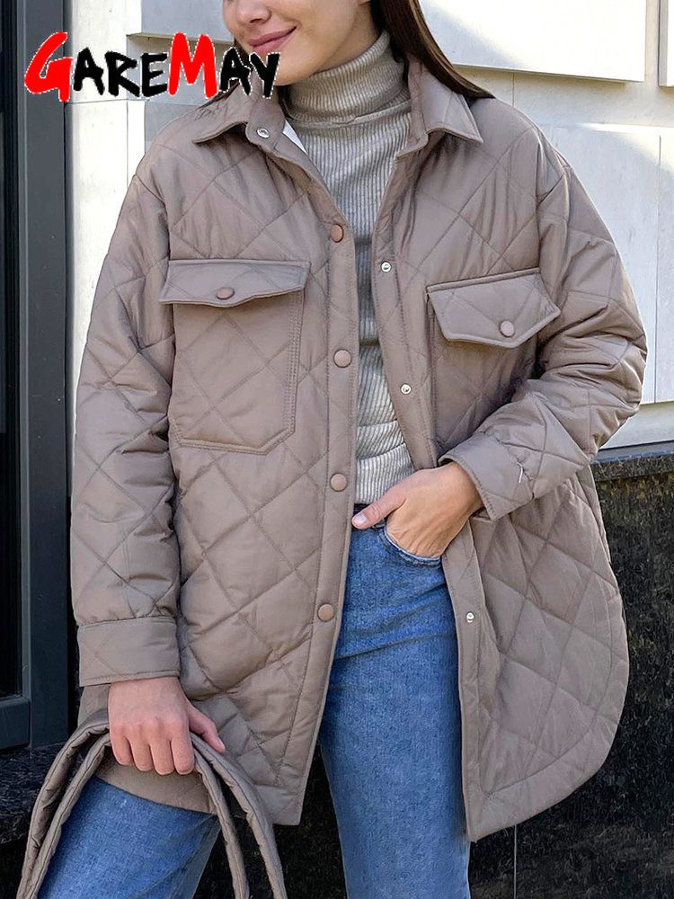 Womens Down Parkas Parka Winter Vintage Warm Cotton Jacket with Belt Padded Female Long Thin White Oversize Quilted Coat for Women 221124