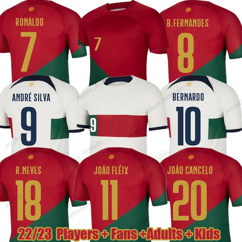 Portuguese soccer jerseys 2022 RONALDO B.FERNANDES Portuguese football shirts kids kit BERNARDO ANDRE SILVA JOAO FELIX CANCELO R.NEVES RUBEN DIAS national jersey, 22-23 away kids
Portuguese soccer jerseys 2022 RONALDO B.FERNANDES Portuguese football shirts kids kit BERNARDO ANDRE SILVA JOAO FELIX CANCELO R.NEVES RUBEN DIAS national jersey, 22-23 away kids