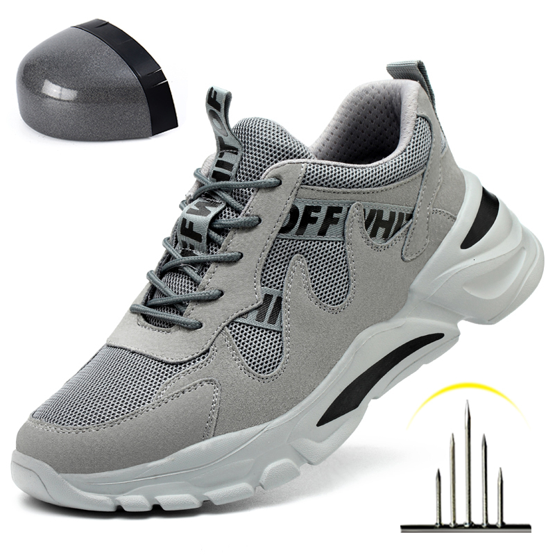 Boots Work Safety Shoes Men Steel Toe Cap Puncture-Proof Anti-smash Women Sport Warm Indestructible Wear Lightweight Flexibility 221123