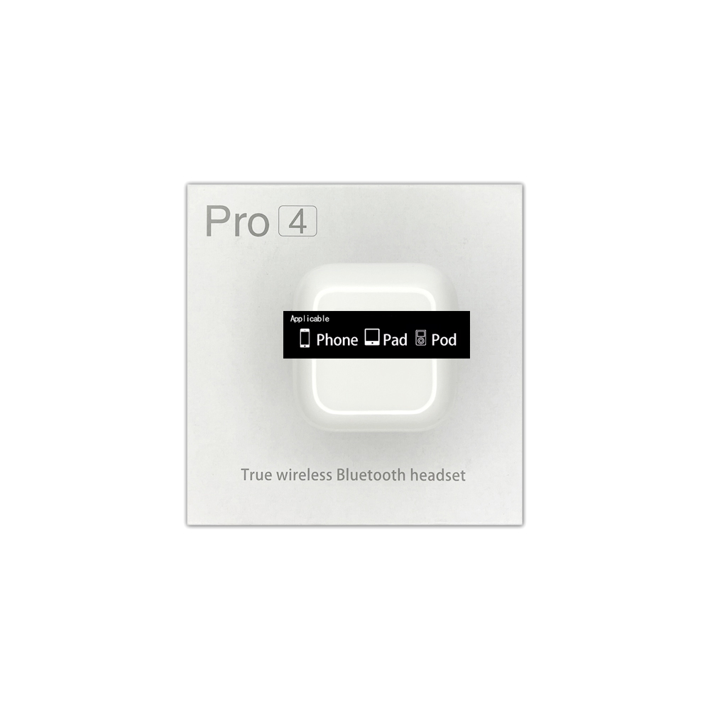 Waterproof pro 4 ear buds pro6 earphone TWS air pro 4 wireless earbuds Bluetooth earphones, White
Waterproof pro 4 ear buds pro6 earphone TWS air pro 4 wireless earbuds Bluetooth earphones, White