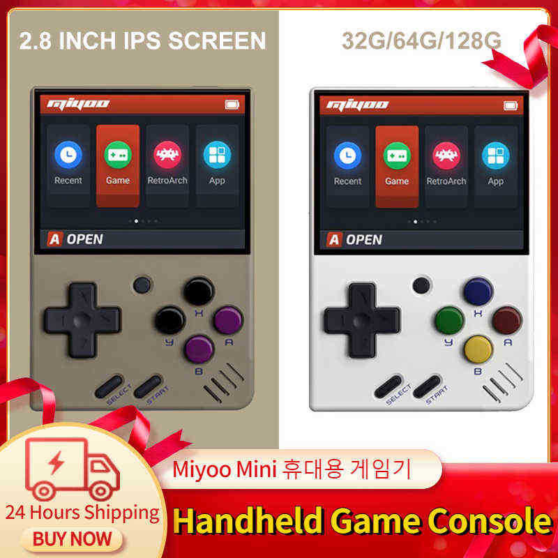 MIYOO MINI 2.8 Inch IPS Retro Video Game Console Protable Handheld Game Players Built in 2500 Classic Games Gift for Kids H220426
MIYOO MINI 2.8 Inch IPS Retro Video Game Console Protable Handheld Game Players Built in 2500 Classic Games Gift for Kids H220426